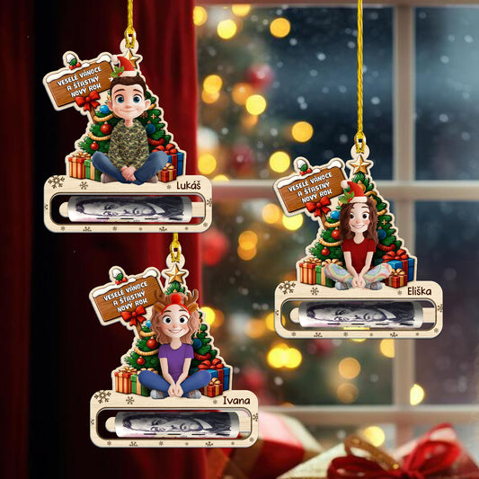 Personalizovaná akrylová ozdoba, vánoční dárek 101