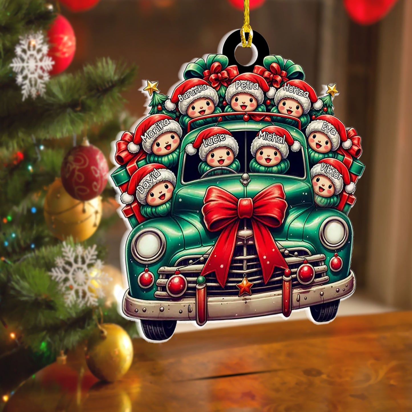 Personalizovaná akrylová ozdoba, vánoční dárek 16