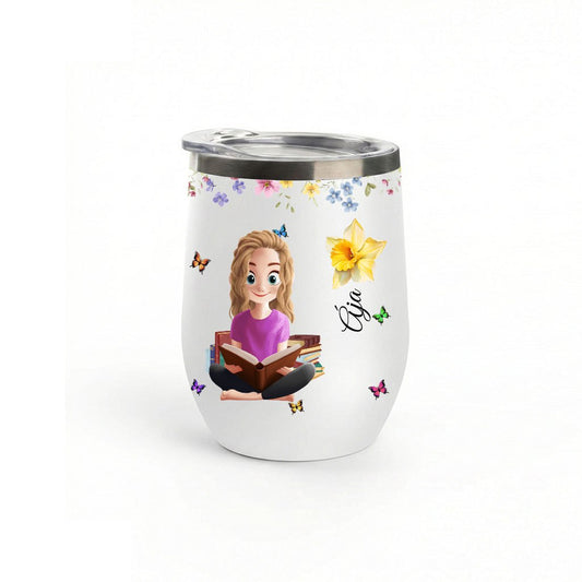 Termohrnek nerezový, 380 ml - pro milovnice knih