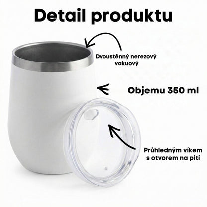 Termohrnek nerezový, 350 ml - pro milovnice knih