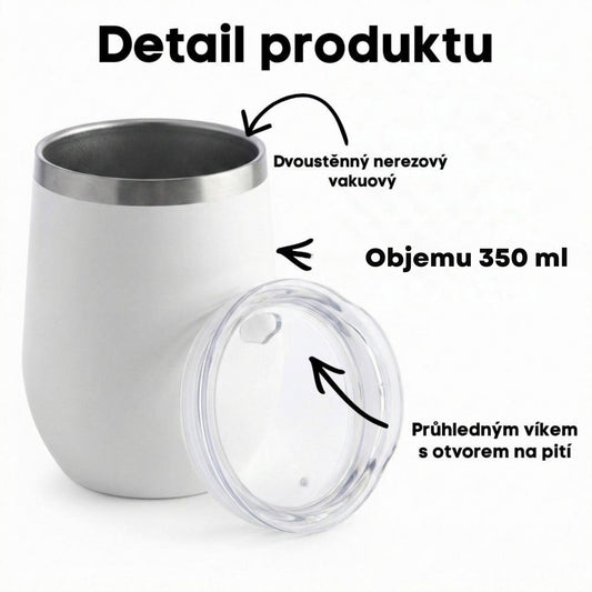Termohrnek nerezový, 350 ml - pro milovnice knih