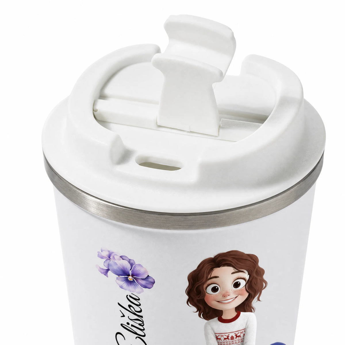 Dvoustěnný termohrnek 350 ml - Zahrada je moje terapie