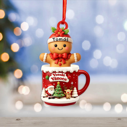 Personalizovaná akrylová ozdoba, vánoční dárek 71