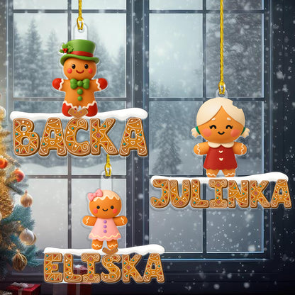 Personalizovaná akrylová ozdoba, vánoční dárek 100