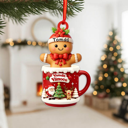 Personalizovaná akrylová ozdoba, vánoční dárek 71